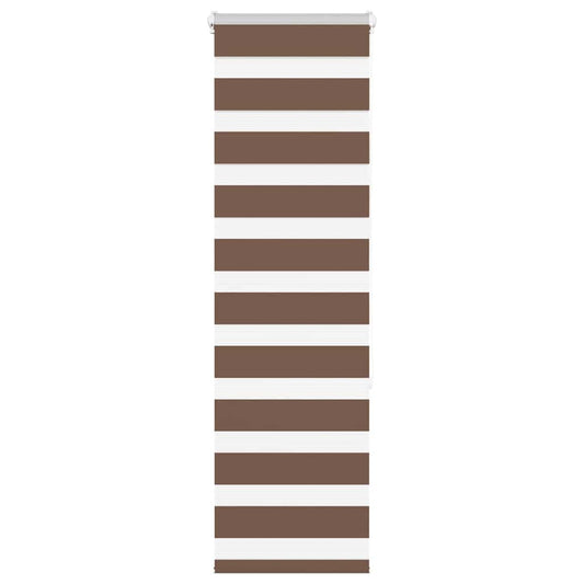 Zebra Blind Brown 40x150 cm Fabric Width 35.9 cm Polyester