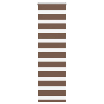 Zebra Blind Brown 45x150 cm Fabric Width 40.9 cm Polyester