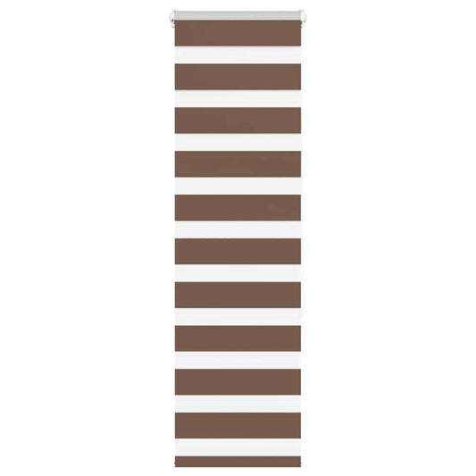 Zebra Blind Brown 45x150 cm Fabric Width 40.9 cm Polyester