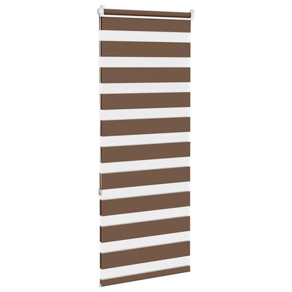 Zebra Blind Brown 60x150 cm Fabric Width 55.9 cm Polyester