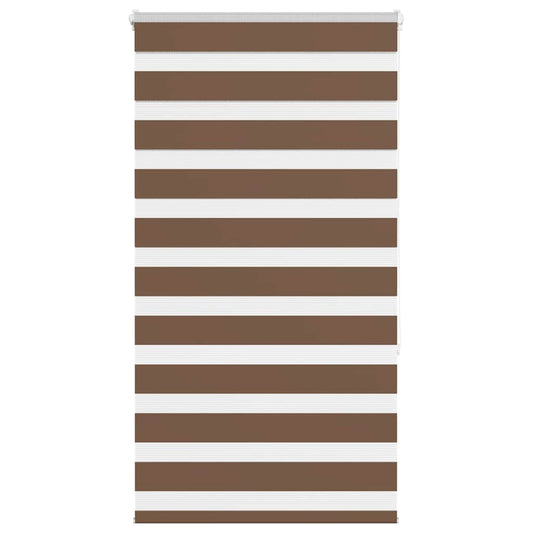 Zebra Blind Brown 70x150 cm Fabric Width 65.9 cm Polyester