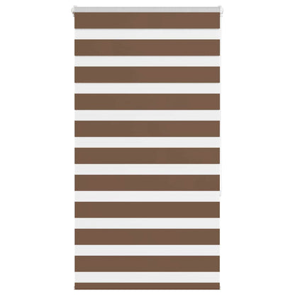 Zebra Blind Brown 75x150 cm Fabric Width 70.9 cm Polyester