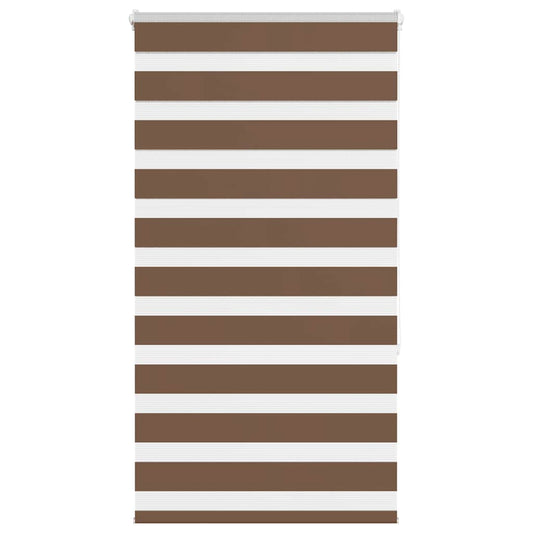 Zebra Blind Brown 85x150 cm Fabric Width 80.9 cm Polyester