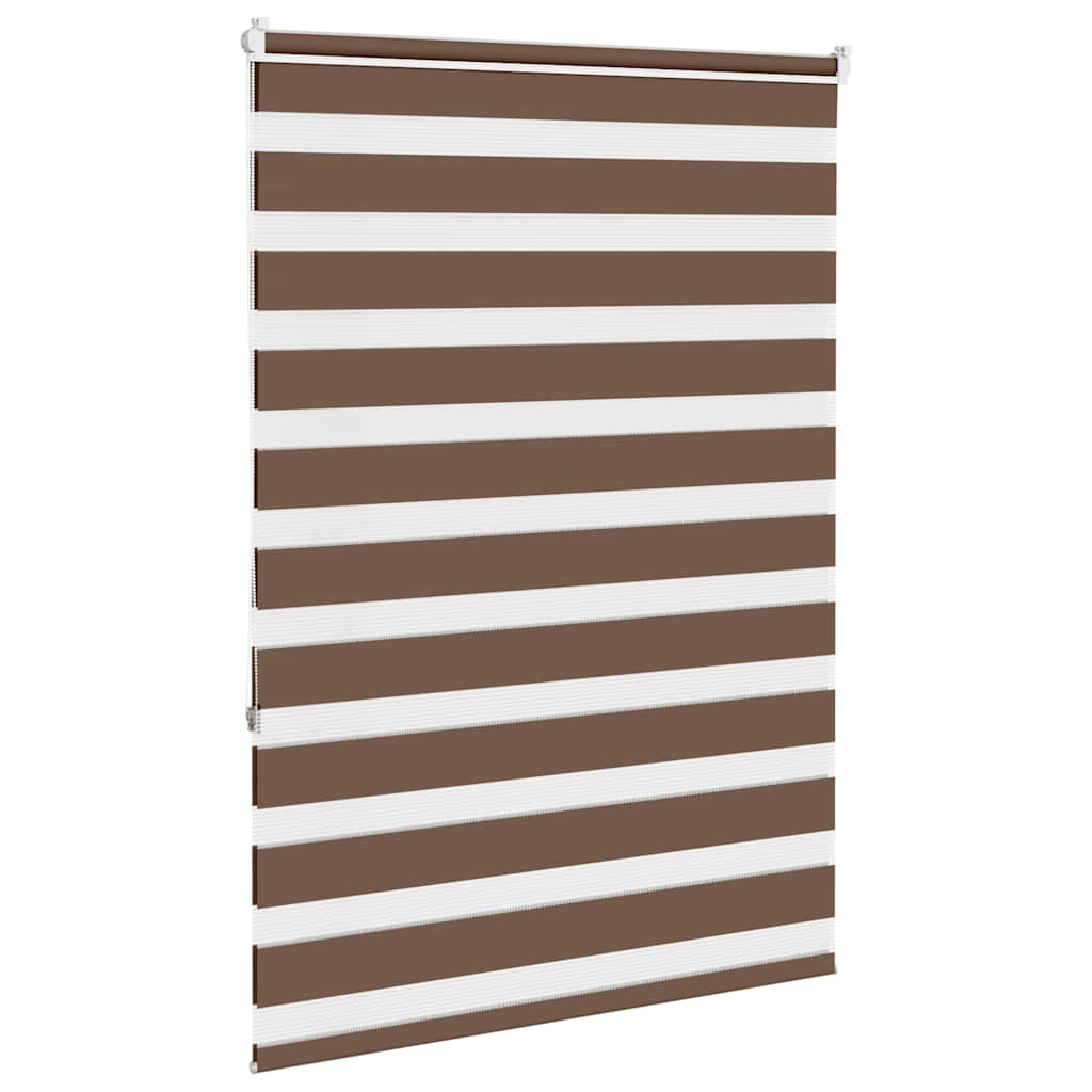 Zebra Blind Brown 100x150 cm Fabric Width 95.9 cm Polyester