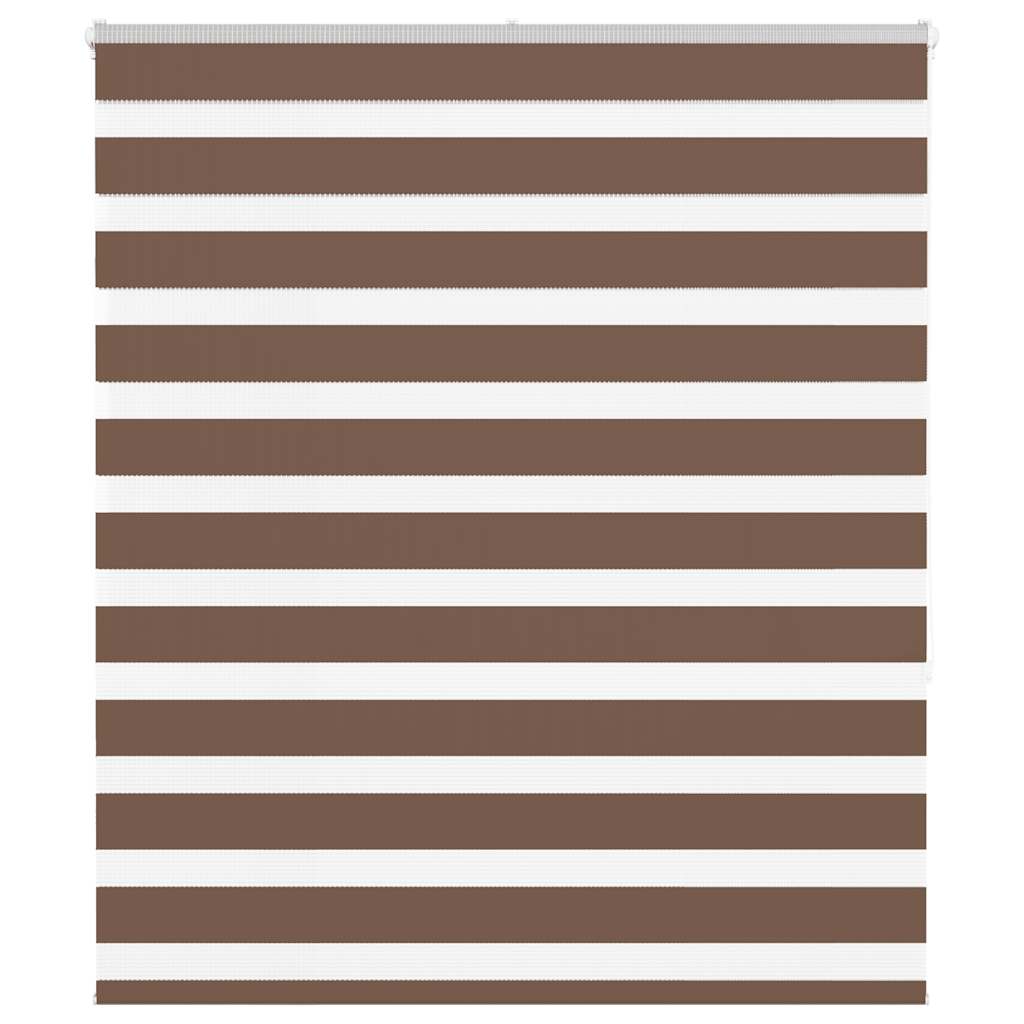 Zebra Blind Brown 120x150 cm Fabric Width 115.9 cm Polyester