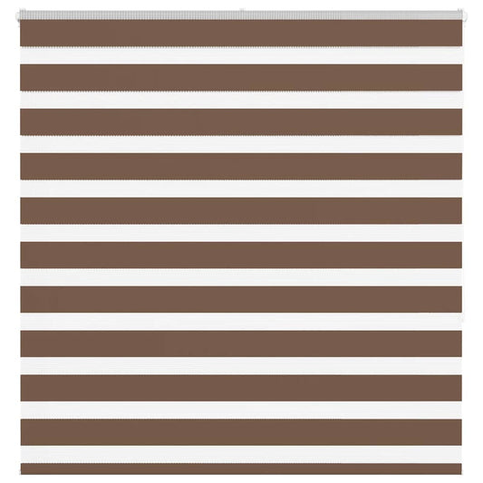 Zebra Blind Brown 145x150 cm Fabric Width 140.9 cm Polyester
