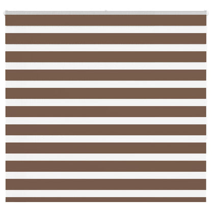 Zebra Blind Brown 160x150 cm Fabric Width 155.9 cm Polyester