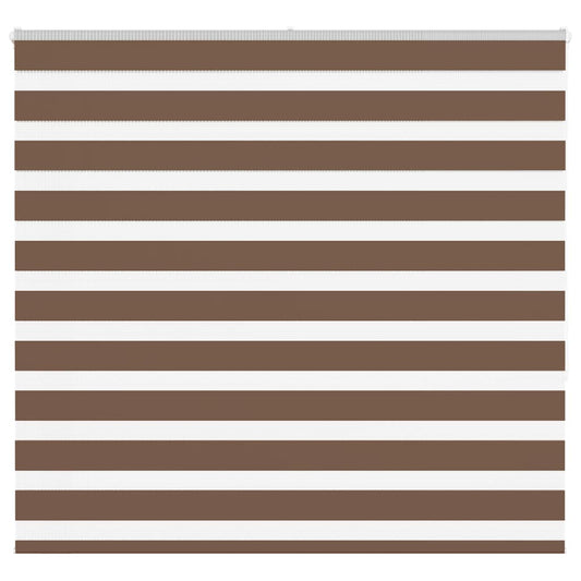 Zebra Blind Brown 160x150 cm Fabric Width 155.9 cm Polyester