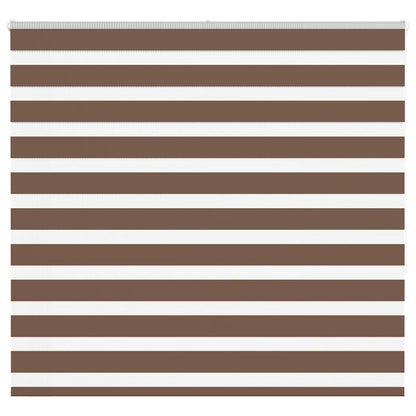 Zebra Blind Brown 165x150 cm Fabric Width 160.9 cm Polyester