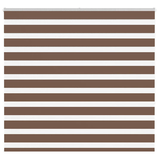 Zebra Blind Brown 165x150 cm Fabric Width 160.9 cm Polyester