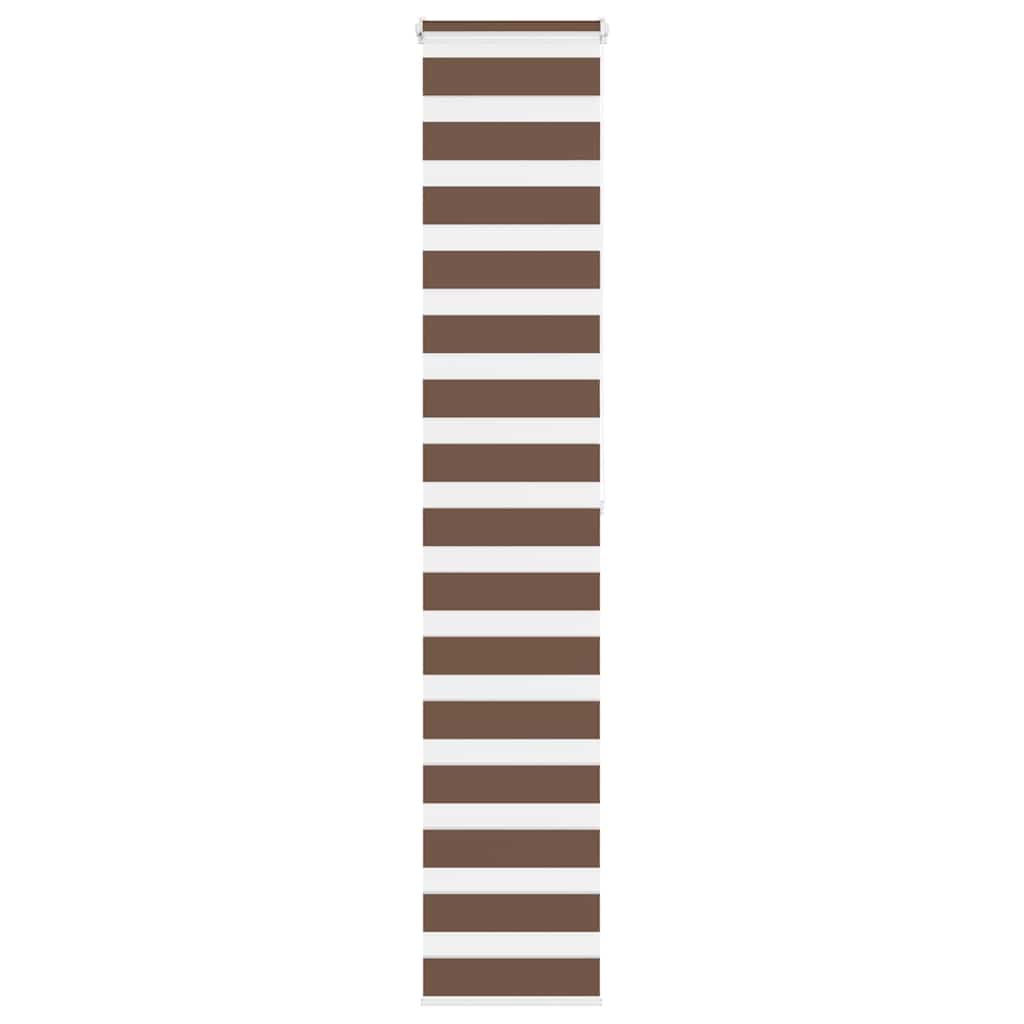 Zebra Blind Brown 45x200 cm Fabric Width 40.9 cm Polyester