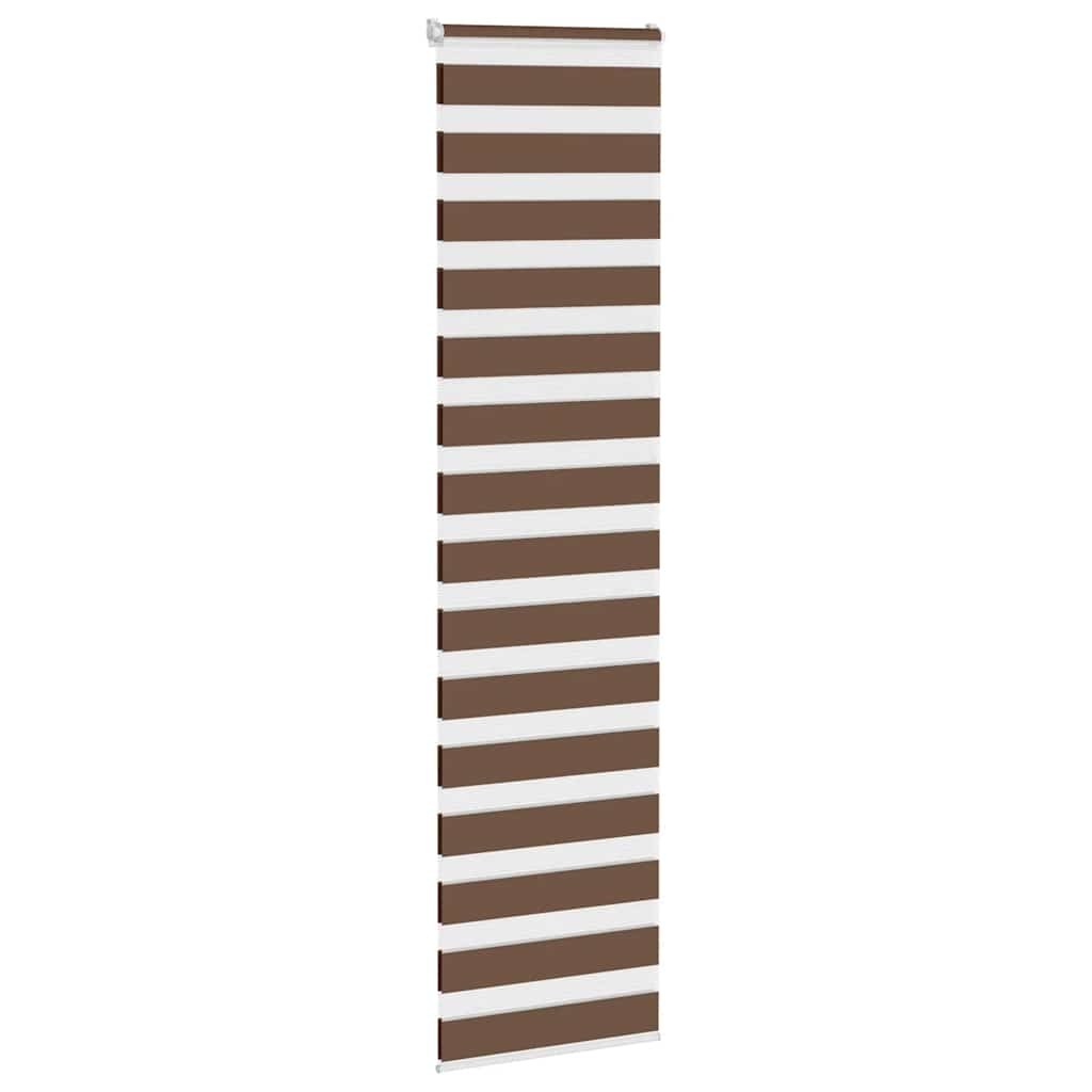 Zebra Blind Brown 55x200 cm Fabric Width 50.9 cm Polyester