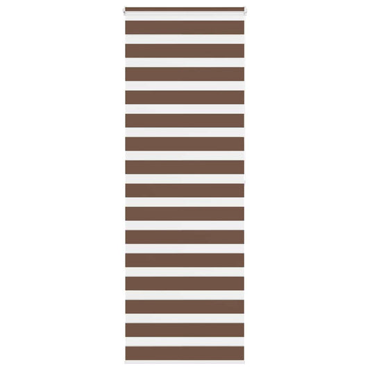 Zebra Blind Brown 75x200 cm Fabric Width 70.9 cm Polyester