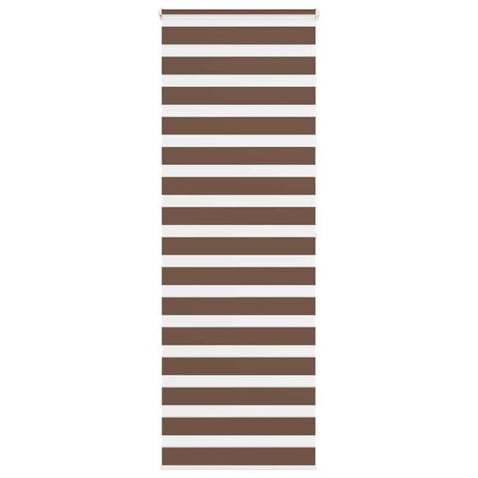 Zebra Blind Brown 80x200 cm Fabric Width 75.9 cm Polyester