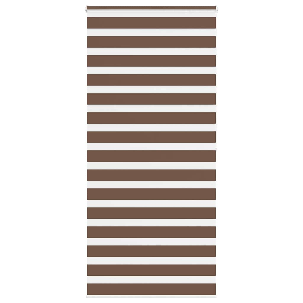 Zebra Blind Brown 95x200 cm Fabric Width 90.9 cm Polyester