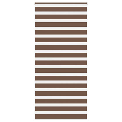 Zebra Blind Brown 95x200 cm Fabric Width 90.9 cm Polyester