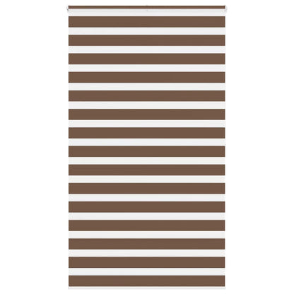 Zebra Blind Brown 120x200 cm Fabric Width 115.9 cm Polyester