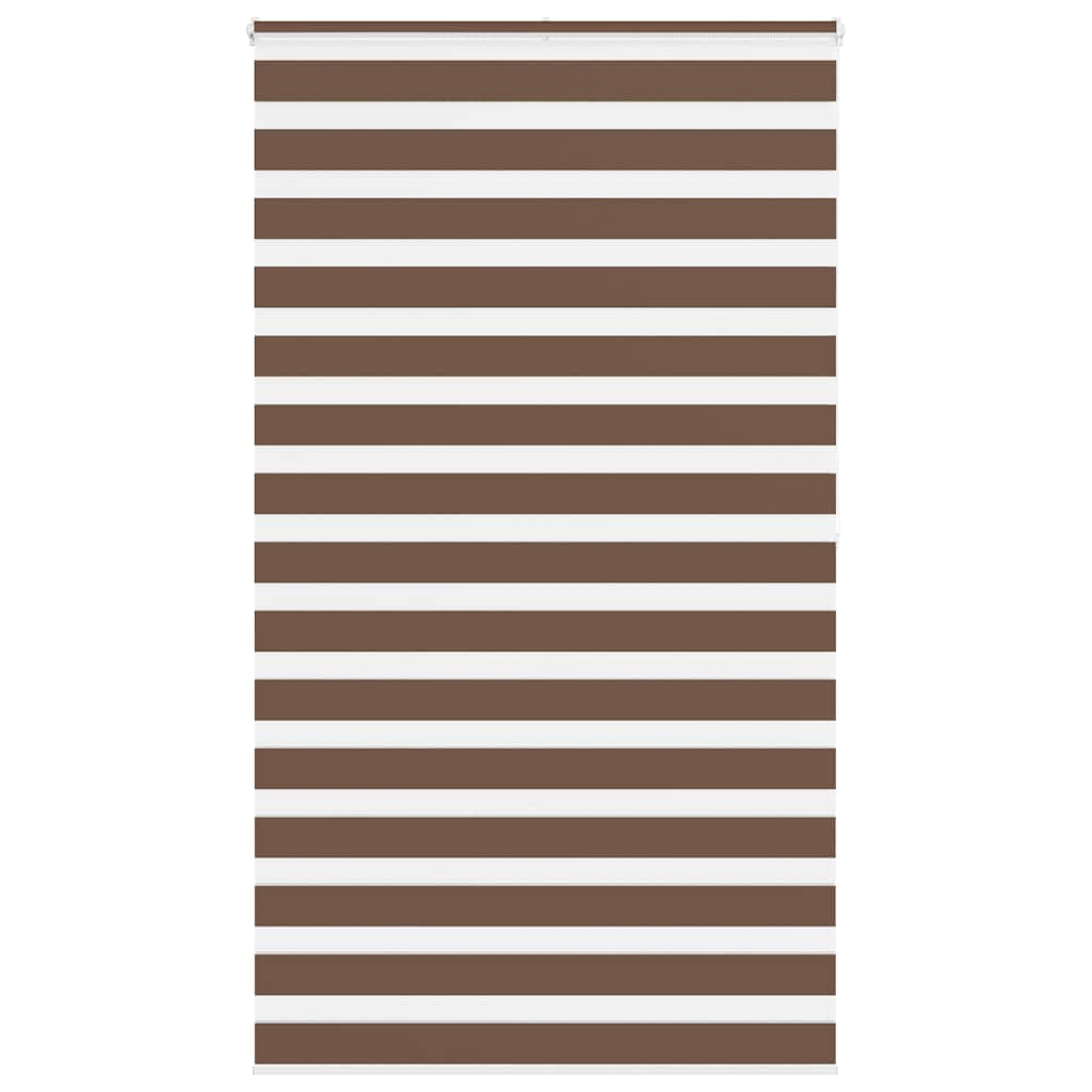 Zebra Blind Brown 125x200 cm Fabric Width 120.9 cm Polyester