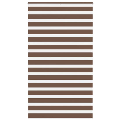 Zebra Blind Brown 130x200 cm Fabric Width 125.9 cm Polyester