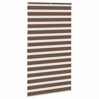 Zebra Blind Brown 130x200 cm Fabric Width 125.9 cm Polyester