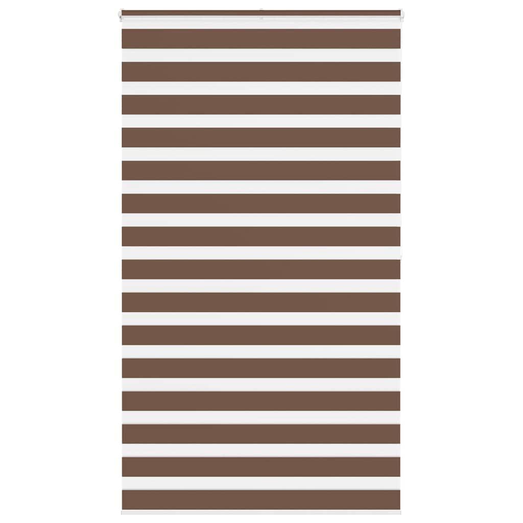 Zebra Blind Brown 135x200 cm Fabric Width 130.9 cm Polyester