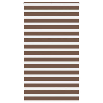 Zebra Blind Brown 135x200 cm Fabric Width 130.9 cm Polyester