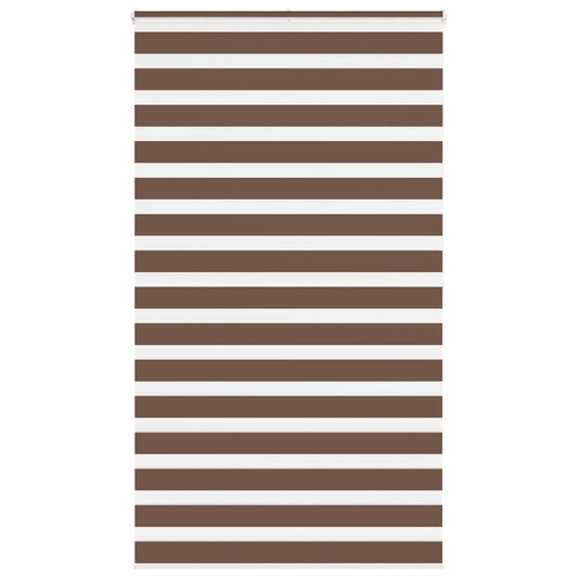 Zebra Blind Brown 135x200 cm Fabric Width 130.9 cm Polyester