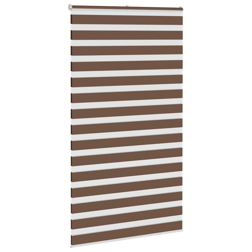 Zebra Blind Brown 135x200 cm Fabric Width 130.9 cm Polyester