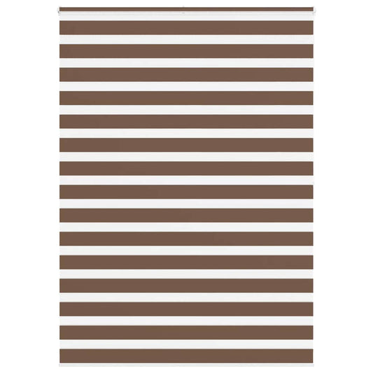 Zebra Blind Brown 160x200 cm Fabric Width 155.9 cm Polyester