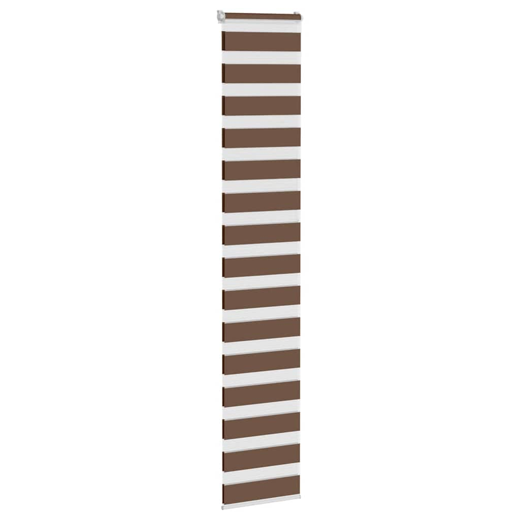 Zebra Blind Brown 50x230 cm Fabric Width 45.9 cm Polyester