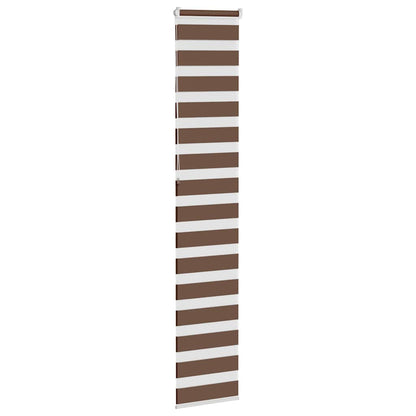 Zebra Blind Brown 50x230 cm Fabric Width 45.9 cm Polyester