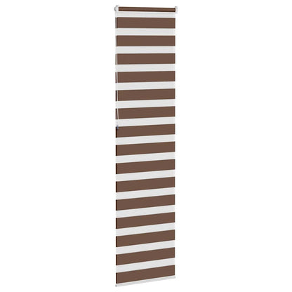 Zebra Blind Brown 55x230 cm Fabric Width 50.9 cm Polyester