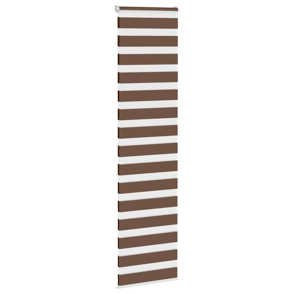 Zebra Blind Brown 60x230 cm Fabric Width 55.9 cm Polyester