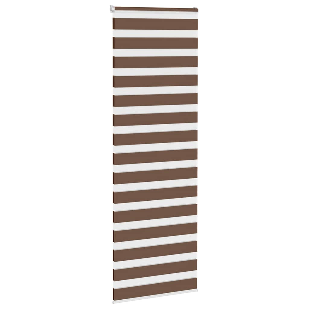 Zebra Blind Brown 70x230 cm Fabric Width 65.9 cm Polyester