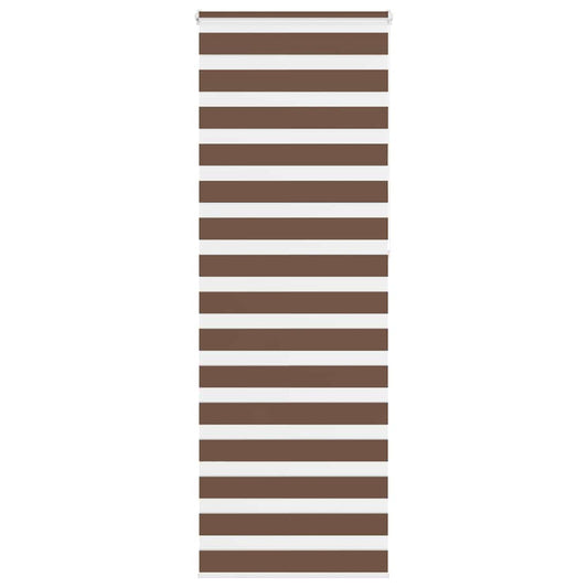 Zebra Blind Brown 80x230 cm Fabric Width 75.9 cm Polyester