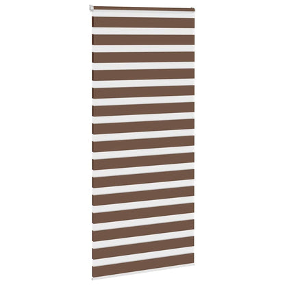 Zebra Blind Brown 95x230 cm Fabric Width 90.9 cm Polyester