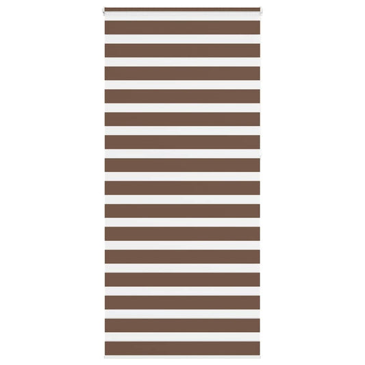 Zebra Blind Brown 105x230 cm Fabric Width 100.9 cm Polyester