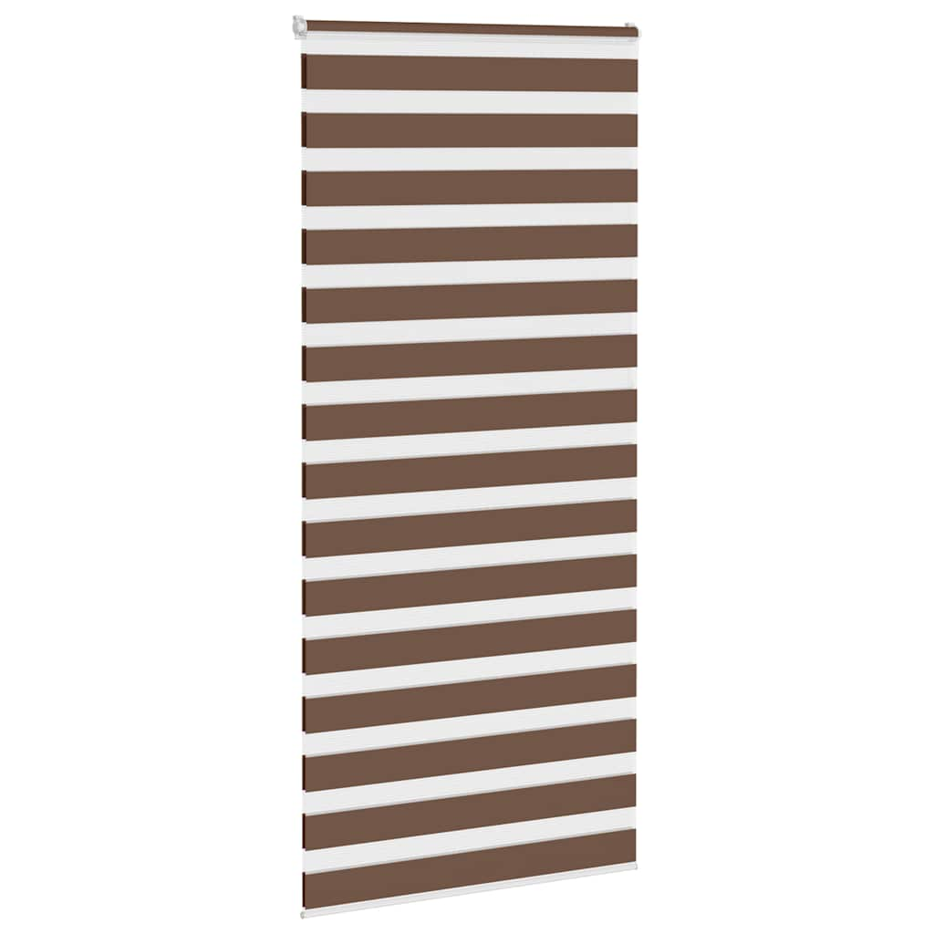 Zebra Blind Brown 115x230 cm Fabric Width 110.9 cm Polyester