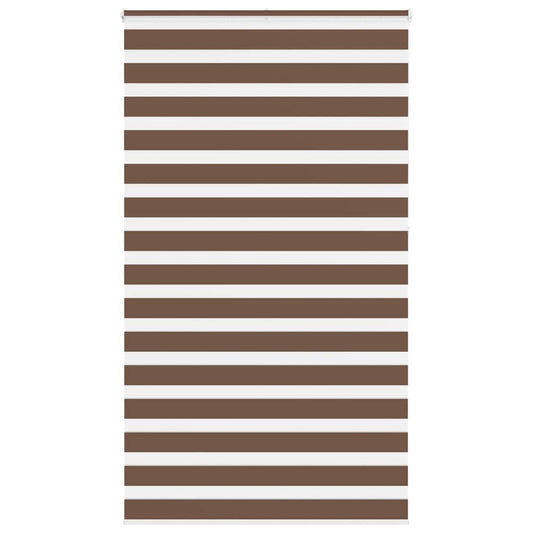 Zebra Blind Brown 130x230 cm Fabric Width 125.9 cm Polyester