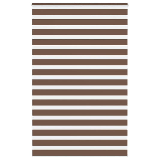 Zebra Blind Brown 140x230 cm Fabric Width 135.9 cm Polyester
