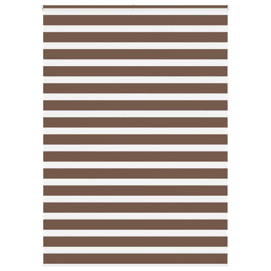 Zebra Blind Brown 160x230 cm Fabric Width 155.9 cm Polyester