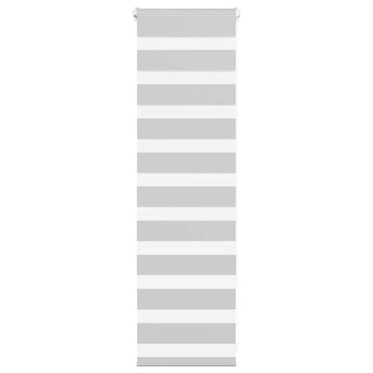 Zebra Blind Light Grey 40x100 cm Fabric Width 35.9 cm Polyester