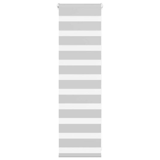 Zebra Blind Light Grey 45x100 cm Fabric Width 40.9 cm Polyester