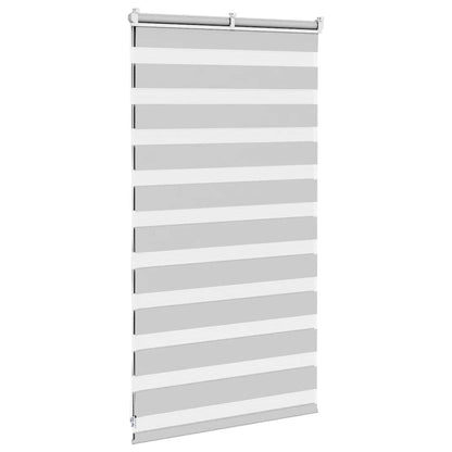 Zebra Blind Light Grey 70x100 cm Fabric Width 65.9 cm Polyester