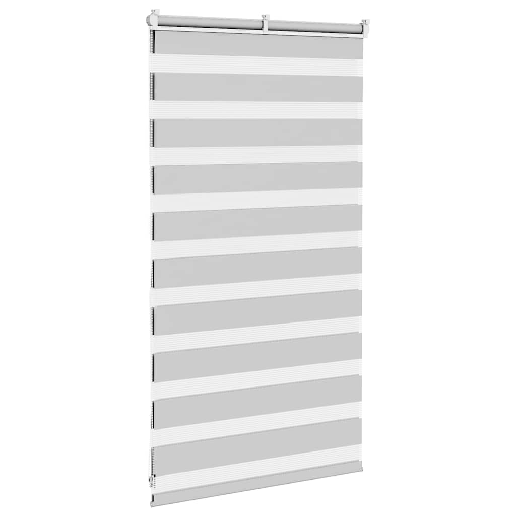 Zebra Blind Light Grey 75x100 cm Fabric Width 70.9 cm Polyester