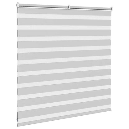 Zebra Blind Light Grey 140x100 cm Fabric Width 135.9 cm Polyester