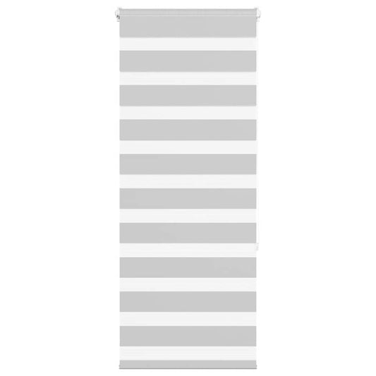 Zebra Blind Light Grey 60x150 cm Fabric Width 55.9 cm Polyester