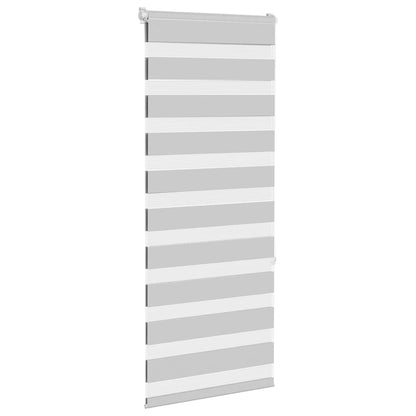 Zebra Blind Light Grey 60x150 cm Fabric Width 55.9 cm Polyester