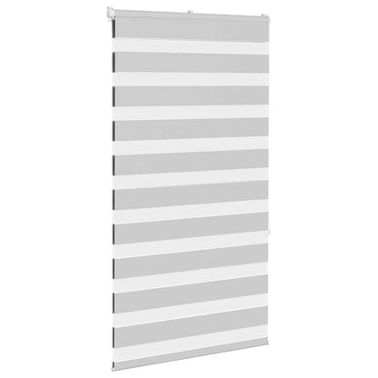 Zebra Blind Light Grey 75x150 cm Fabric Width 70.9 cm Polyester