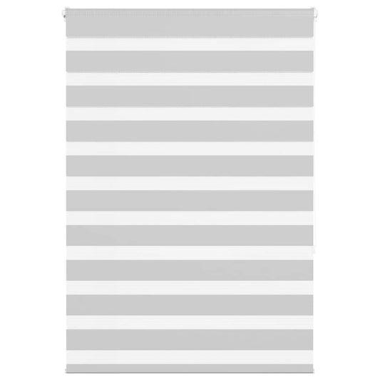 Zebra Blind Light Grey 105x150 cm Fabric Width 100.9 cm Polyester